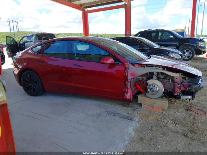 2024 Tesla Model 3 Performance All-Wheel Drive VIN: 5YJ3E1ET6RF893880 Lot: 43326953