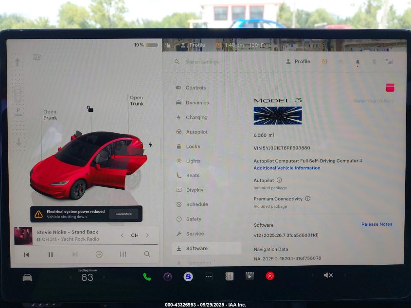 2024 Tesla Model 3 Performance All-Wheel Drive VIN: 5YJ3E1ET6RF893880 Lot: 43326953
