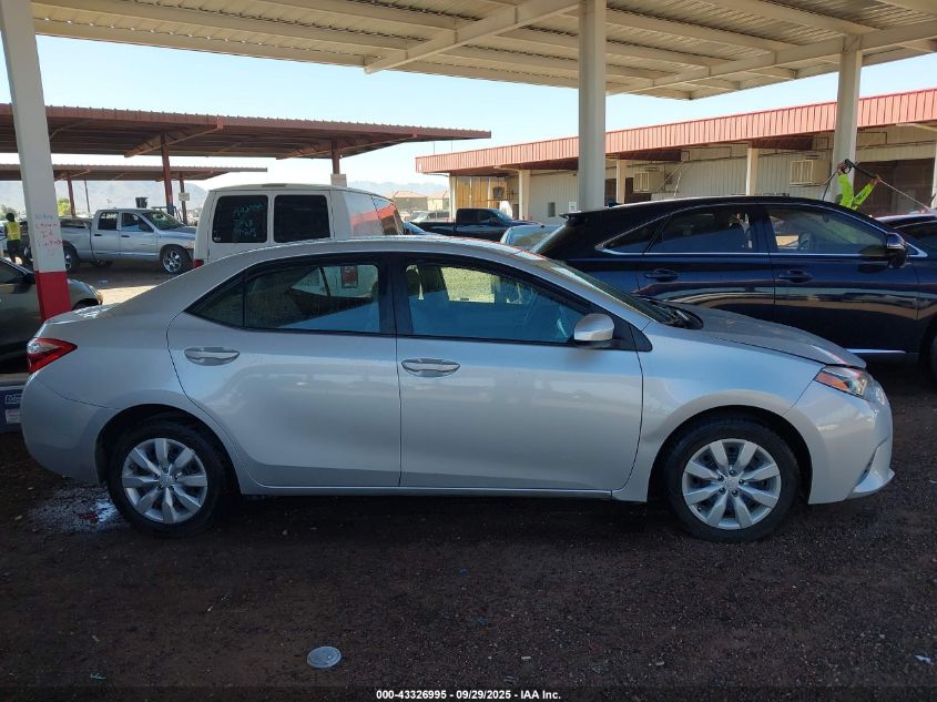 2016 Toyota Corolla Le VIN: 5YFBURHE9GP449727 Lot: 43326995