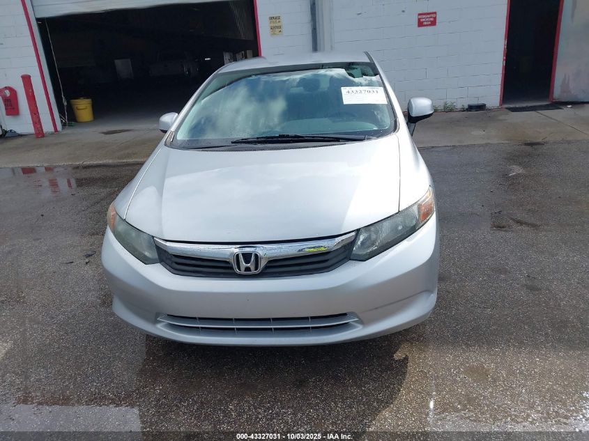 2012 Honda Civic Lx VIN: 2HGFB2F50CH523801 Lot: 43327031