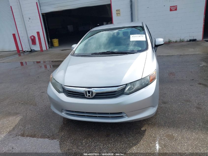 2012 Honda Civic Lx VIN: 2HGFB2F50CH523801 Lot: 43327031