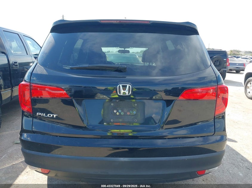 2016 Honda Pilot Ex-L VIN: 5FNYF5H56GB017461 Lot: 43327049