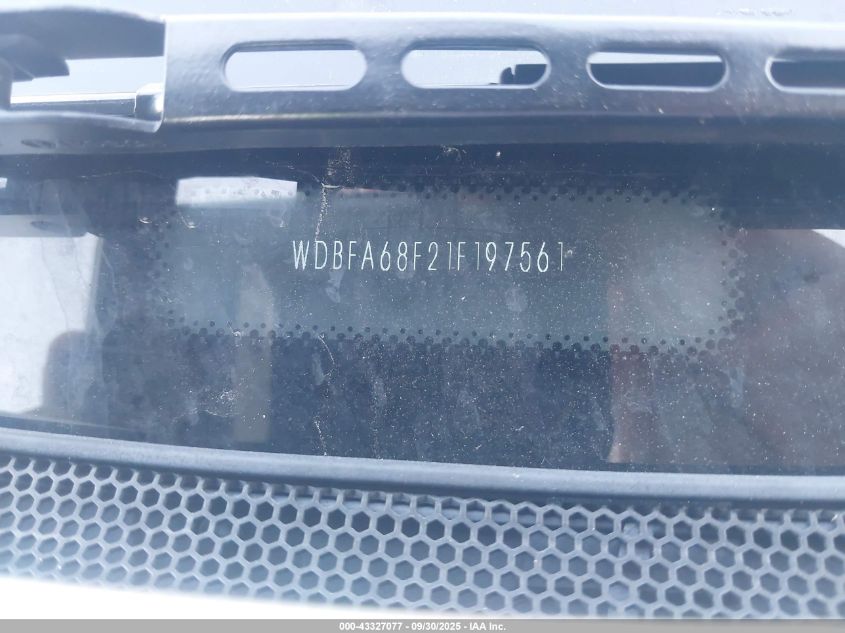 2001 Mercedes-Benz Sl 500 VIN: WDBFA68F21F197561 Lot: 43327077