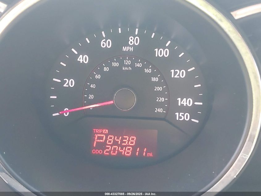 2013 Kia Sorento Lx VIN: 5XYKT3A68DG370939 Lot: 43327085