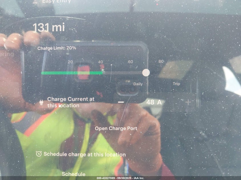 2025 Tesla Model X Long Range VIN: 7SAXCAE58SF470056 Lot: 43327089