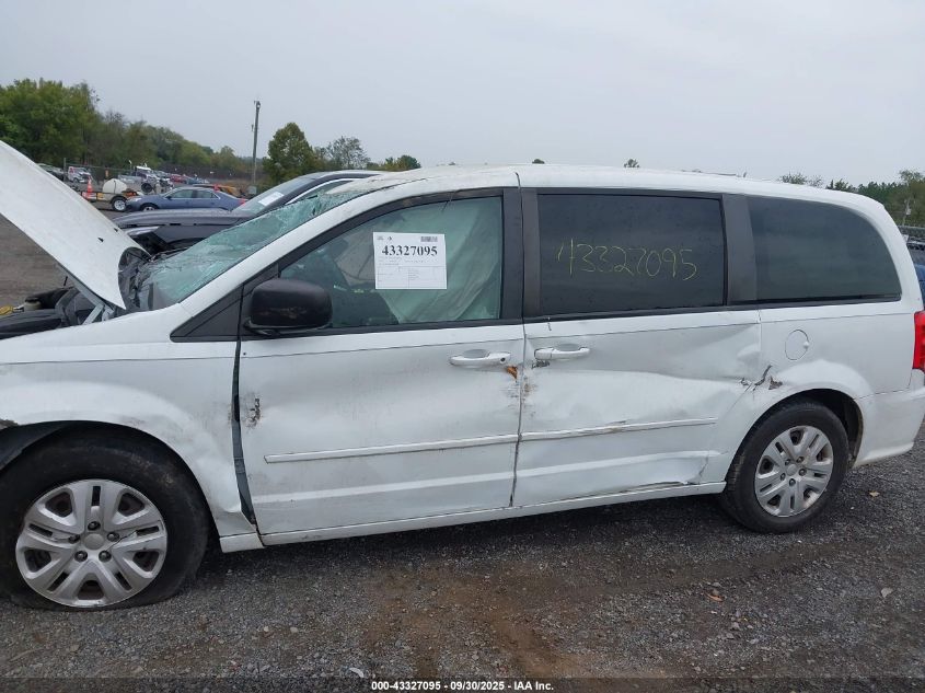 2016 Dodge Grand Caravan Se VIN: 2C4RDGBG4GR116588 Lot: 43327095