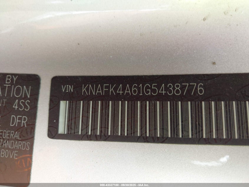 2016 KIA FORTE LX - KNAFK4A61G5438776