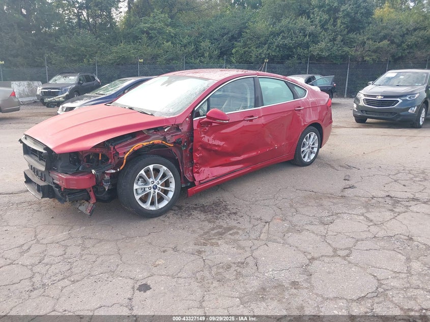 2020 Ford Fusion 2.0 Plug-in Hybrid Titanium Red Lot 111043327149 Vin 3FA6P0SU4LR132193