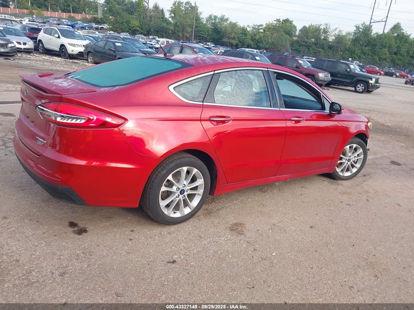 2020 Ford Fusion 2.0 Plug-in Hybrid Titanium Red Lot 111043327149 Vin 3FA6P0SU4LR132193