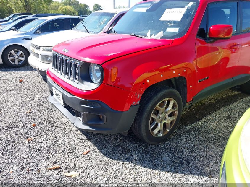 2016 Jeep Renegade Latitude VIN: ZACCJBBT9GPC81961 Lot: 43327342