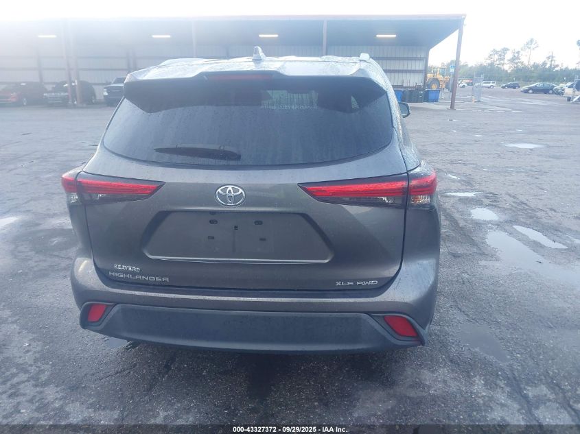 2022 Toyota Highlander Xle VIN: 5TDGZRBH6NS564879 Lot: 43327372