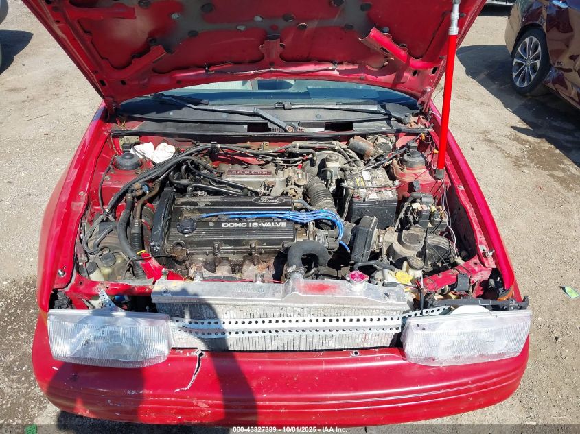 1991 Ford Escort Gt VIN: 1FAPP1288MW147078 Lot: 43327389