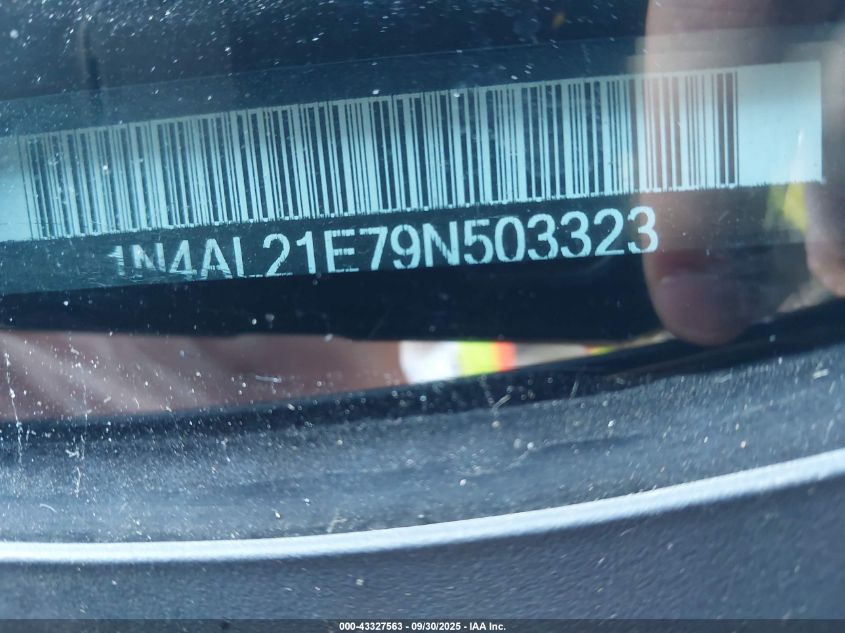 2009 Nissan Altima 2.5 S VIN: 1N4AL21E79N503323 Lot: 43327563