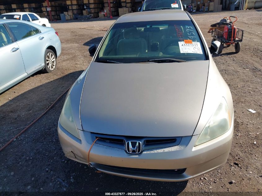 2004 Honda Accord 2.4 Lx VIN: 1HGCM563X4A114573 Lot: 43327577