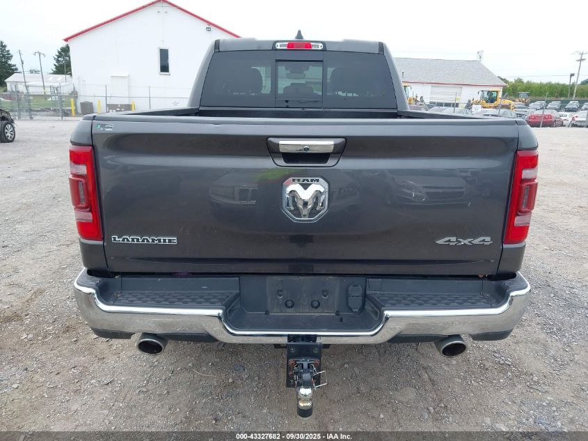 2019 Ram 1500 Laramie 4X4 6'4 Box VIN: 1C6SRFDT9KN841916 Lot: 43327682