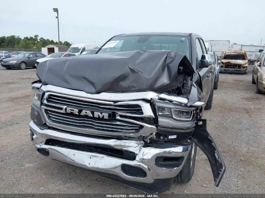 2019 Ram 1500 Laramie 4X4 6'4 Box VIN: 1C6SRFDT9KN841916 Lot: 43327682