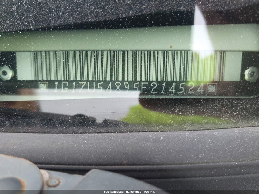 2005 Chevrolet Malibu Lt VIN: 1G1ZU54895F214524 Lot: 43327686