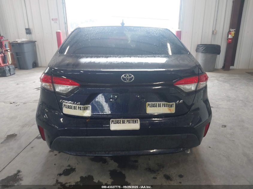 2021 Toyota Corolla Le VIN: JTDEPMAE4MJ172860 Lot: 43327775