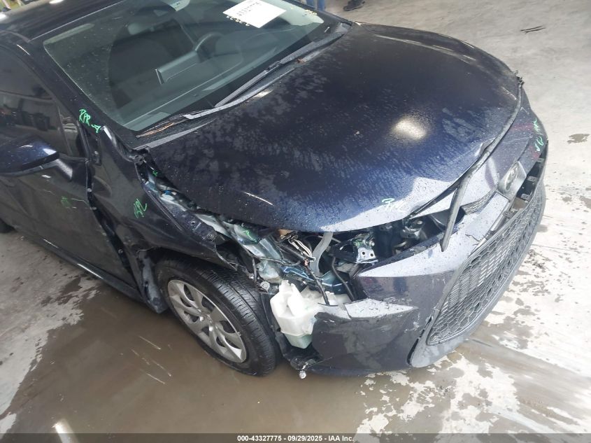 2021 Toyota Corolla Le VIN: JTDEPMAE4MJ172860 Lot: 43327775