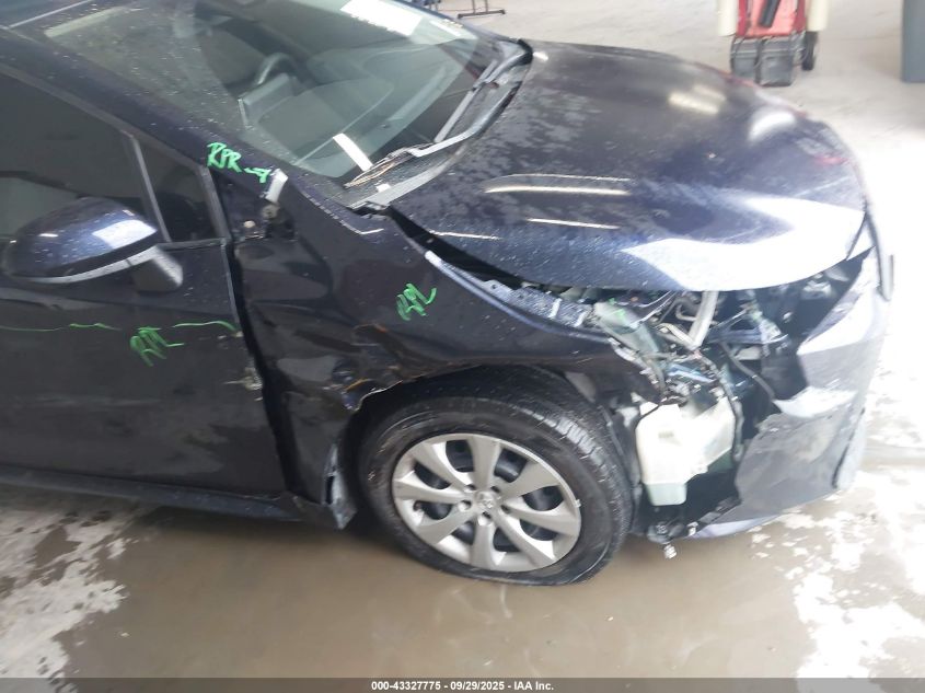 2021 Toyota Corolla Le VIN: JTDEPMAE4MJ172860 Lot: 43327775