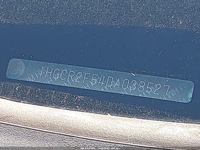 2013 Honda Accord Sport VIN: 1HGCR2F54DA038527 Lot: 43327894