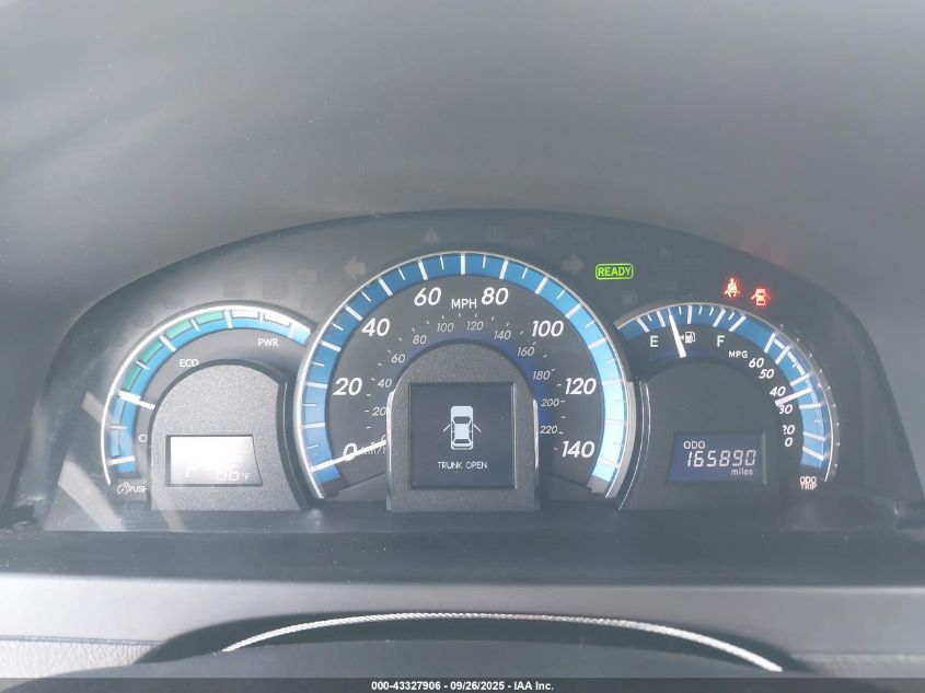 2012 Toyota Camry Hybrid Le VIN: 4T1BD1FK4CU004170 Lot: 43327906