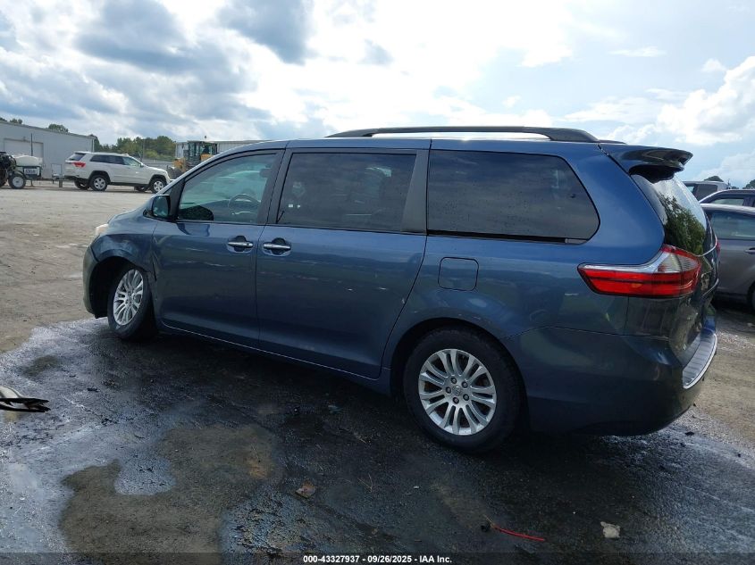 2017 Toyota Sienna Xle 8 Passenger VIN: 5TDYZ3DC3HS858294 Lot: 43327937