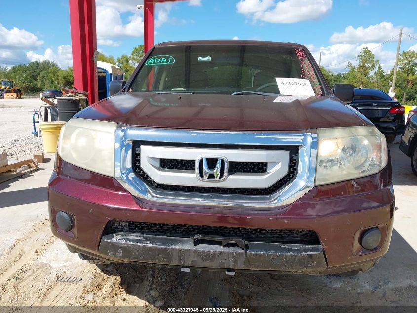 2011 Honda Pilot Lx VIN: 5FNYF3H23BB036620 Lot: 43327945