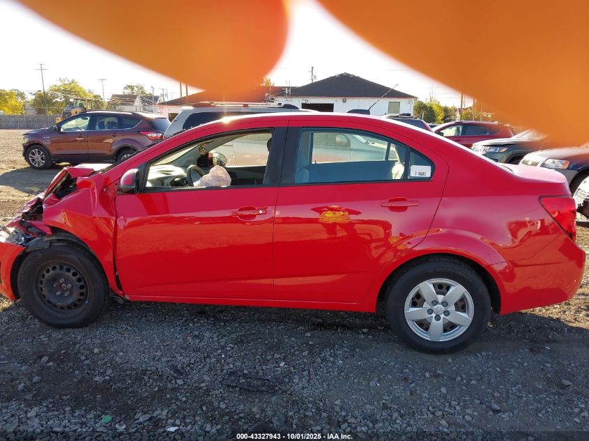2016 Chevrolet Sonic Ls Auto VIN: 01G1JA5SG1G412829 Lot: 43327943
