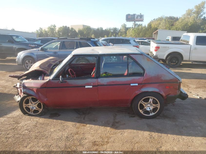 1989 Plymouth Horizon Expo VIN: 1P3BL18D0KY431472 Lot: 43328081