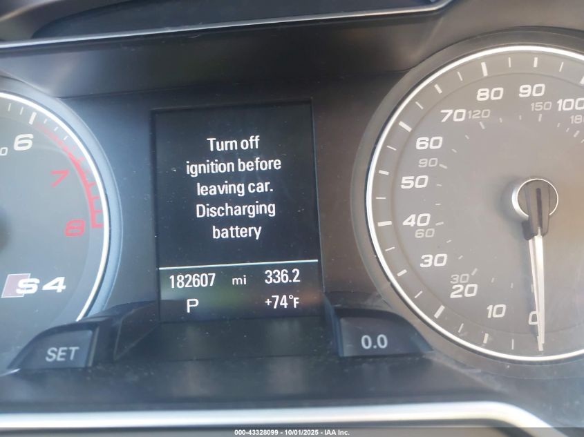 2013 Audi S4 3.0T Premium Plus VIN: WAUBGAFL6DA150736 Lot: 43328099