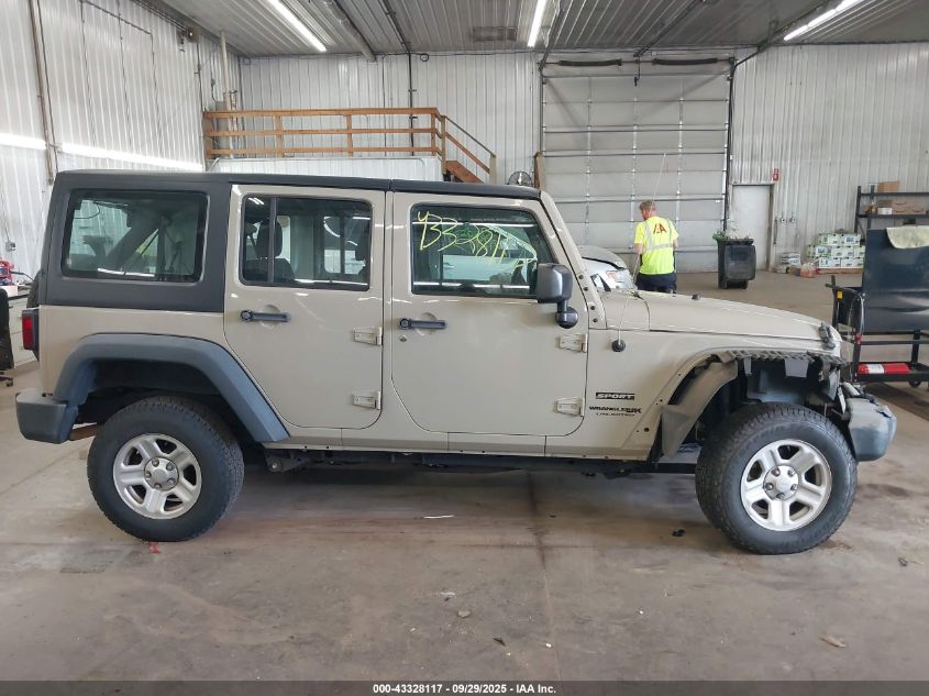 2018 Jeep Wrangler Jk Unlimited Sport 4X4 VIN: 1C4BJWDG6JL809518 Lot: 43328117