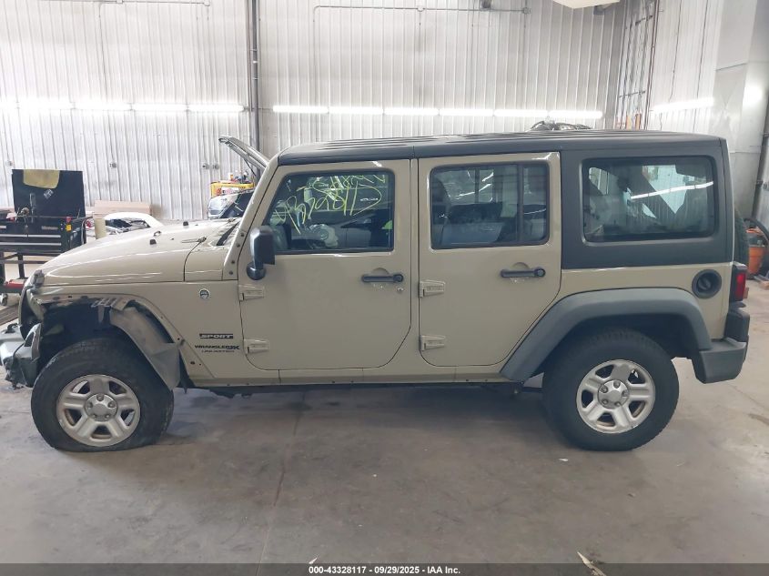 2018 Jeep Wrangler Jk Unlimited Sport 4X4 VIN: 1C4BJWDG6JL809518 Lot: 43328117