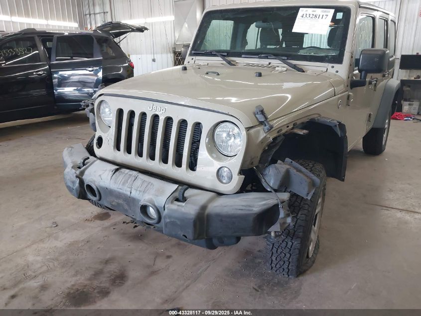 2018 Jeep Wrangler Jk Unlimited Sport 4X4 VIN: 1C4BJWDG6JL809518 Lot: 43328117