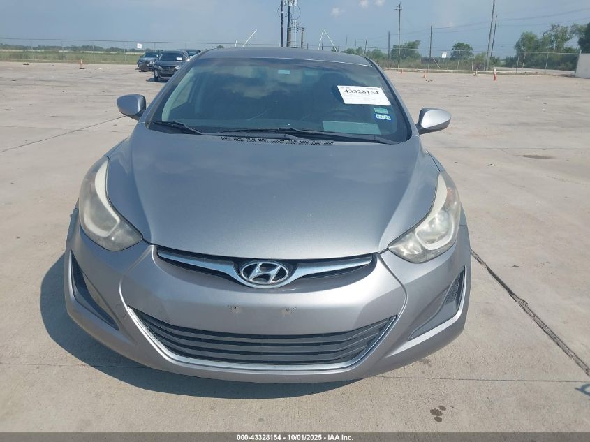 2014 Hyundai Elantra Se (Ulsan Plant) VIN: KMHDH4AE0EU206832 Lot: 43328154