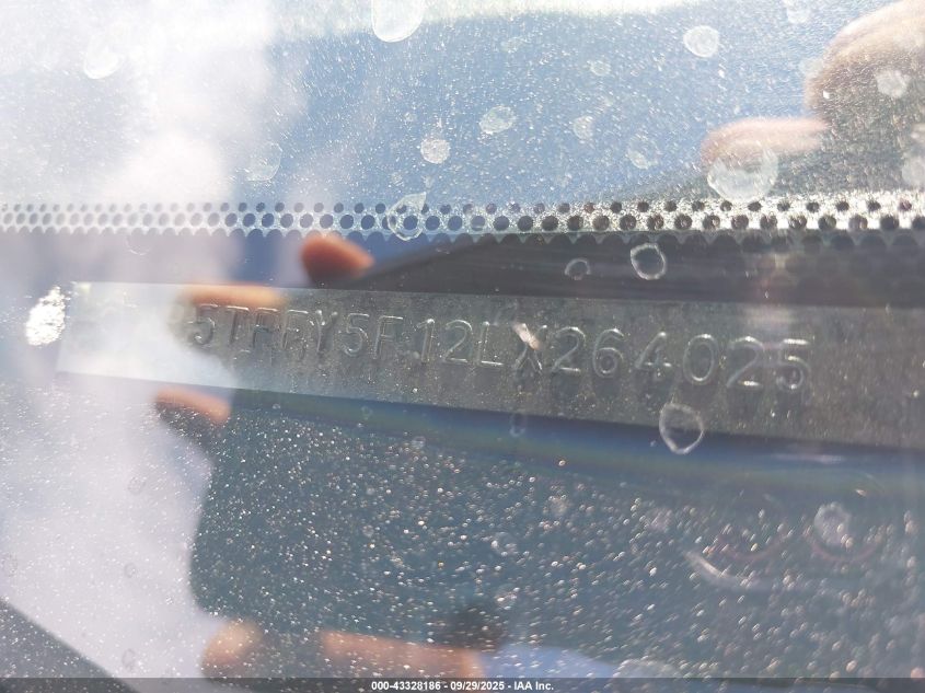 2020 Toyota Tundra Limited VIN: 5TFFY5F12LX264025 Lot: 43328186