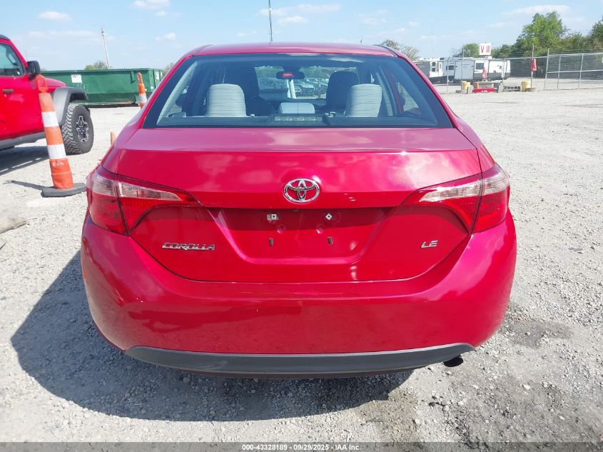 2019 Toyota Corolla Le VIN: 5YFBURHE2KP927401 Lot: 43328189