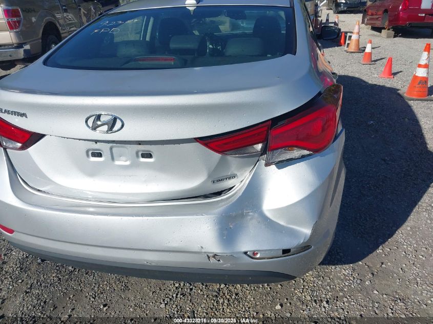 2014 Hyundai Elantra Limited VIN: KMHDH4AE8EU058185 Lot: 43328216
