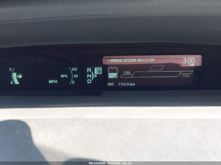 2010 Toyota Prius Iv VIN: JTDKN3DU0A5093065 Lot: 43328266