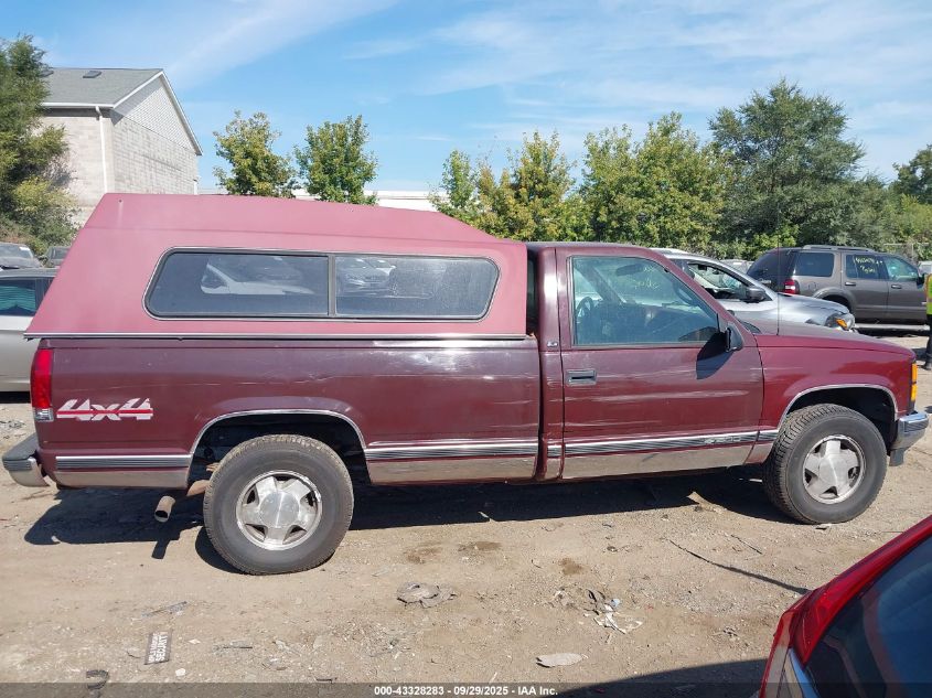 1998 GMC Sierra 1500 Sl Wideside VIN: 1GTEK14M3WZ529322 Lot: 43328283