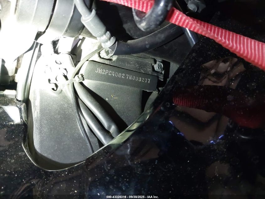 2007 Honda Cbr600 Rr VIN: JH2PC40027M003277 Lot: 43328316