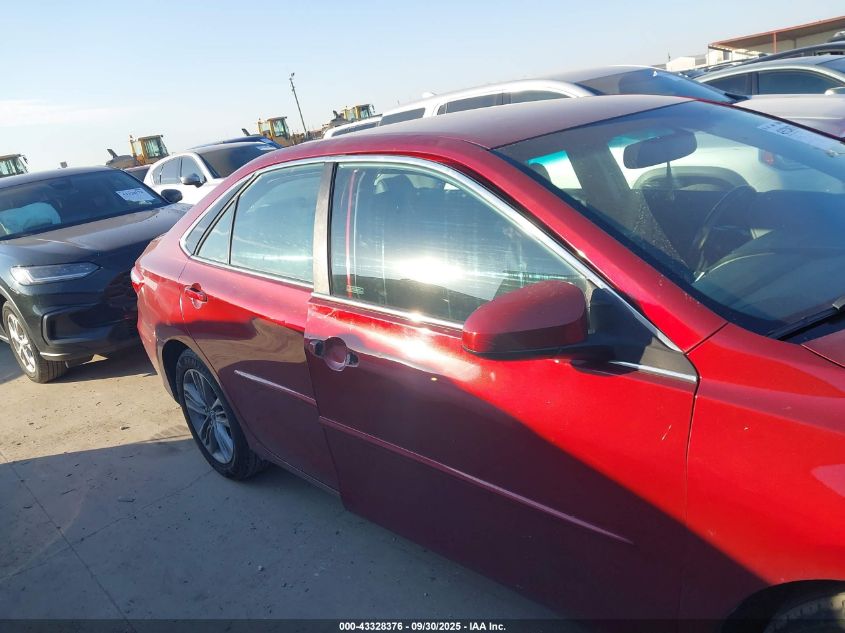 2016 Toyota Camry Se VIN: 4T1BF1FK4GU606681 Lot: 43328376