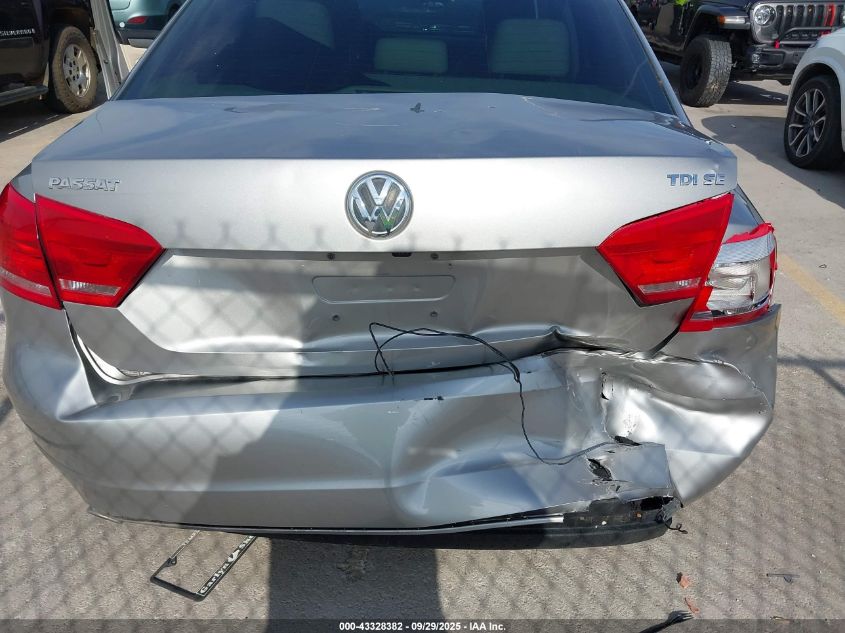 2014 Volkswagen Passat 2.0L Tdi Se VIN: 1VWBN7A38EC027686 Lot: 43328382