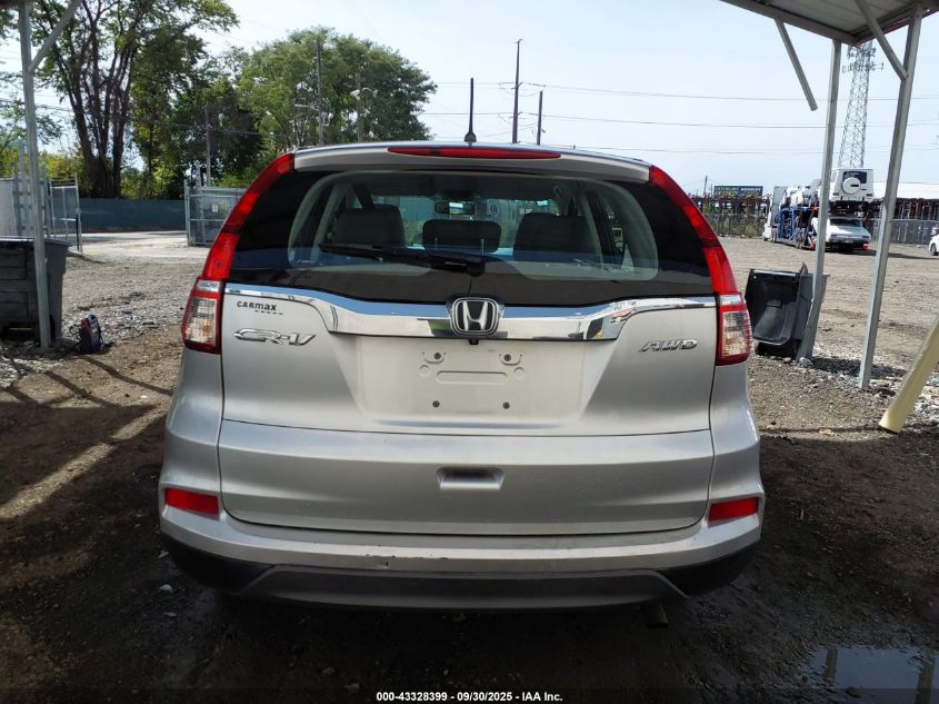 2016 Honda Cr-V Lx VIN: 2HKRM4H3XGH663817 Lot: 43328399