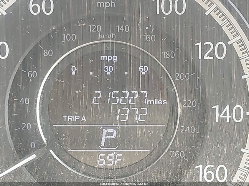 2014 Honda Accord Ex VIN: 1HGCR2F72EA020496 Lot: 43328414