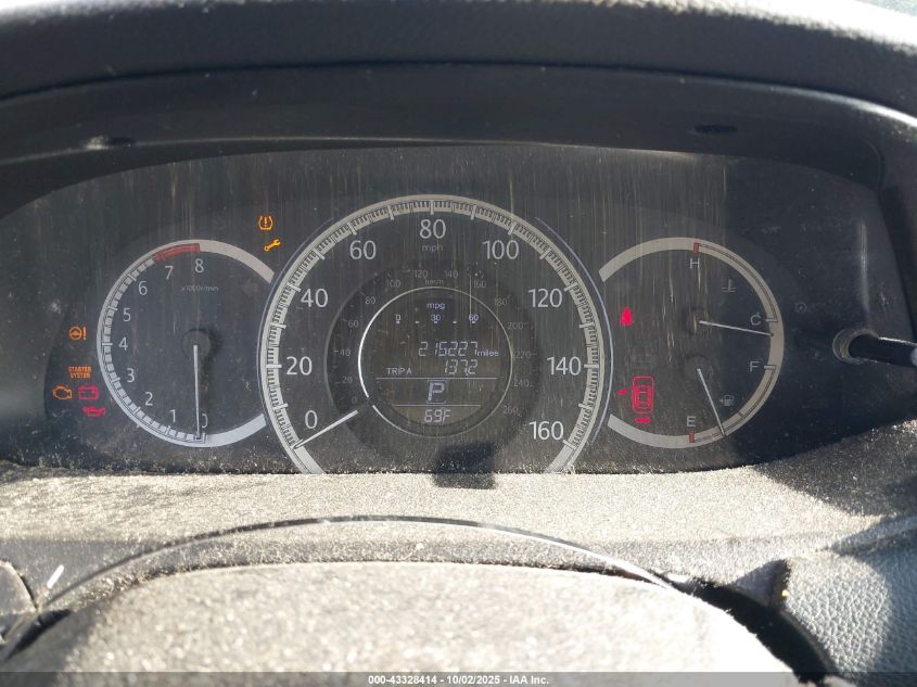 2014 Honda Accord Ex VIN: 1HGCR2F72EA020496 Lot: 43328414