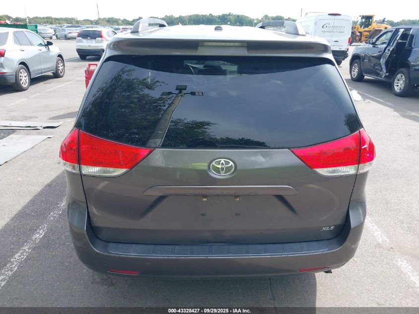2012 Toyota Sienna Xle V6 8 Passenger VIN: 5TDYK3DC1CS271668 Lot: 43328427