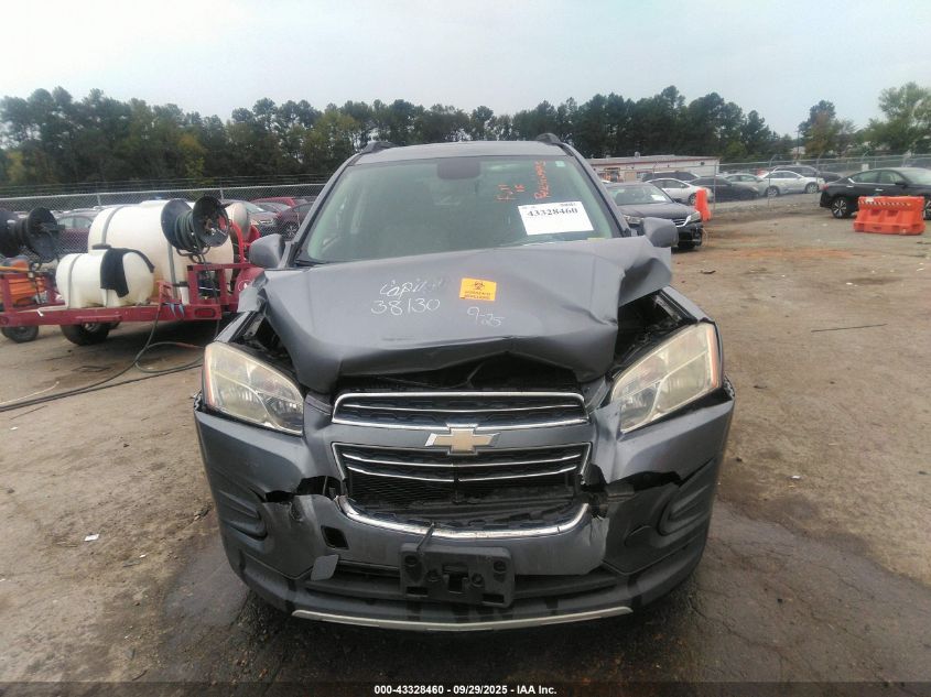 2015 Chevrolet Trax Lt VIN: KL7CJRSB5FB162651 Lot: 43328460