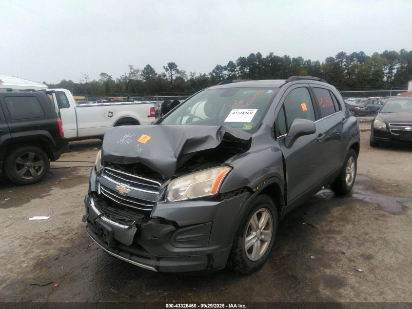 2015 Chevrolet Trax Lt VIN: KL7CJRSB5FB162651 Lot: 43328460