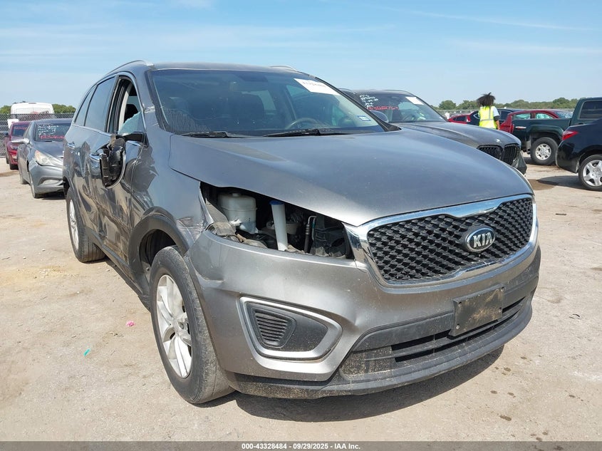 2017 Kia Sorento 2.4L Lx grey other null 5XYPG4A3XHG287038 photo #1
